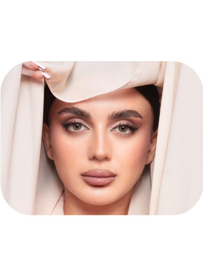 عدسات لاصقة براند ايليت إستخدام شهرى ، زوج فى العلبة  لون الموند - Image 2